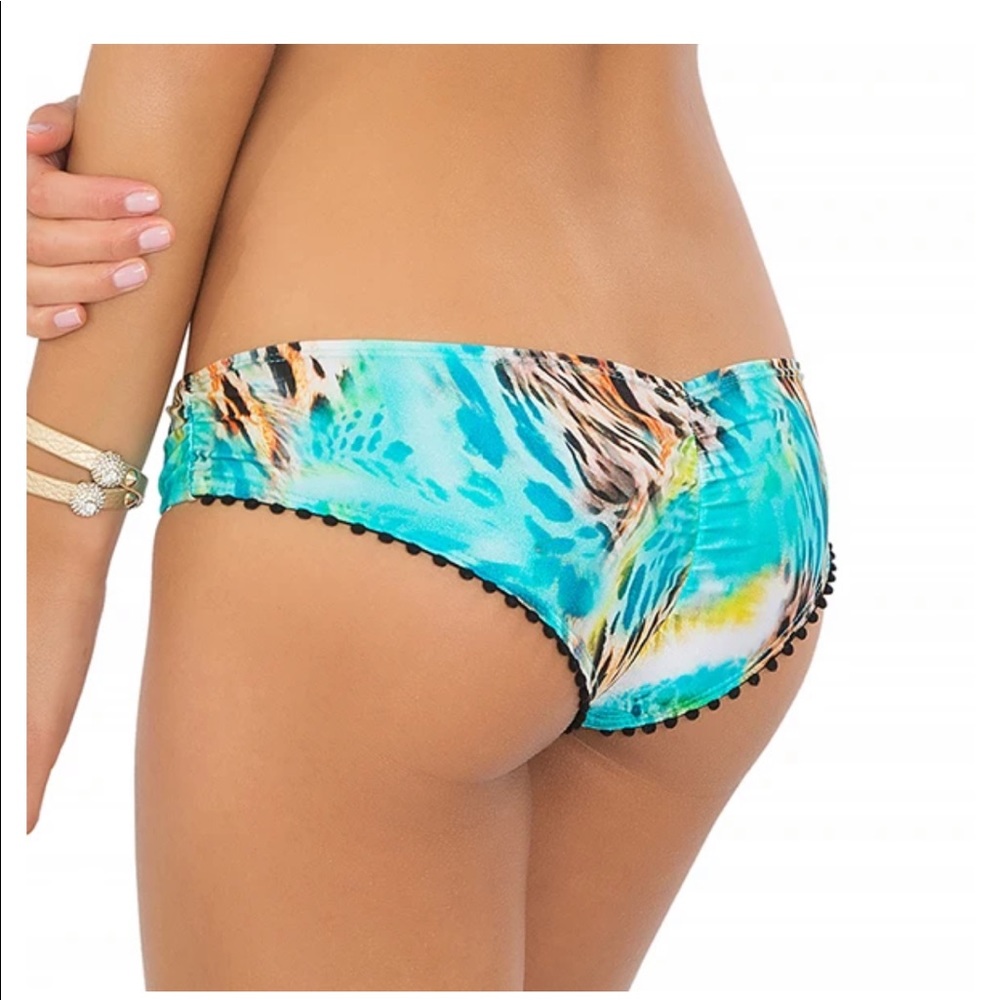 NWT Luli Fama Pom Pom back sassy cheeks